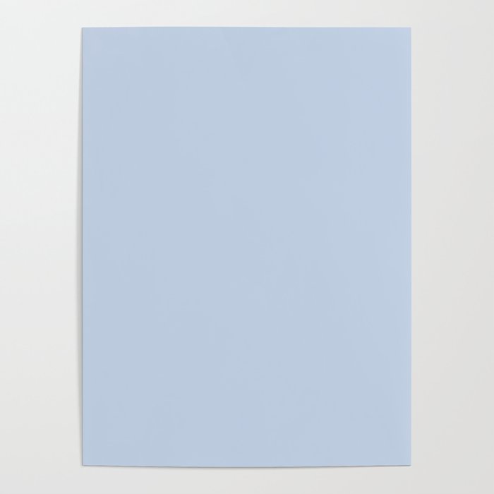 Soft Baby Blue Solid Color Poster Gallery Image 1