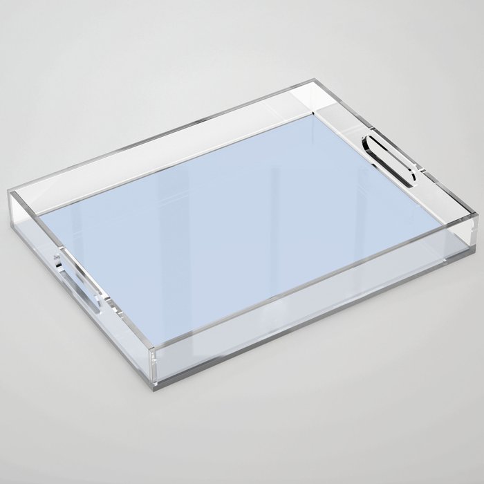 Soft Baby Blue Solid Color Acrylic Tray Gallery Image 1