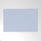 Soft Baby Blue Solid Color Welcome Mat Gallery Image 1