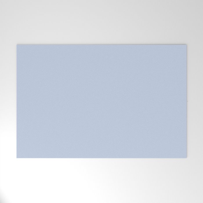 Soft Baby Blue Solid Color Welcome Mat Gallery Image 1