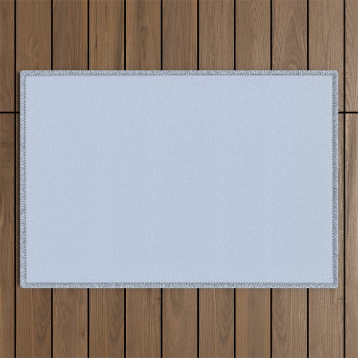 Soft Baby Blue Solid Color Outdoor Rug Gallery Image 1