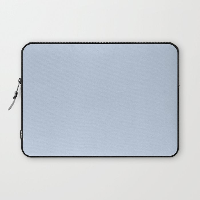 Soft Baby Blue Solid Color Laptop Sleeve Gallery Image 1