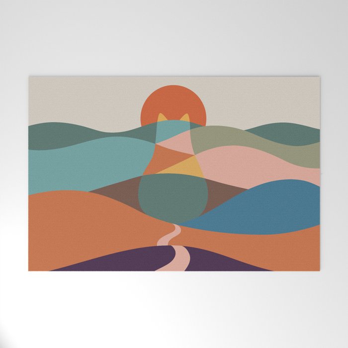 Cat Landscape 65 Welcome Mat Gallery Image 1