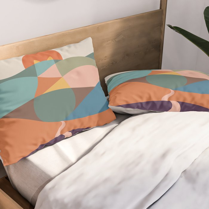 Cat Landscape 65 Pillow Sham Gallery Image 2