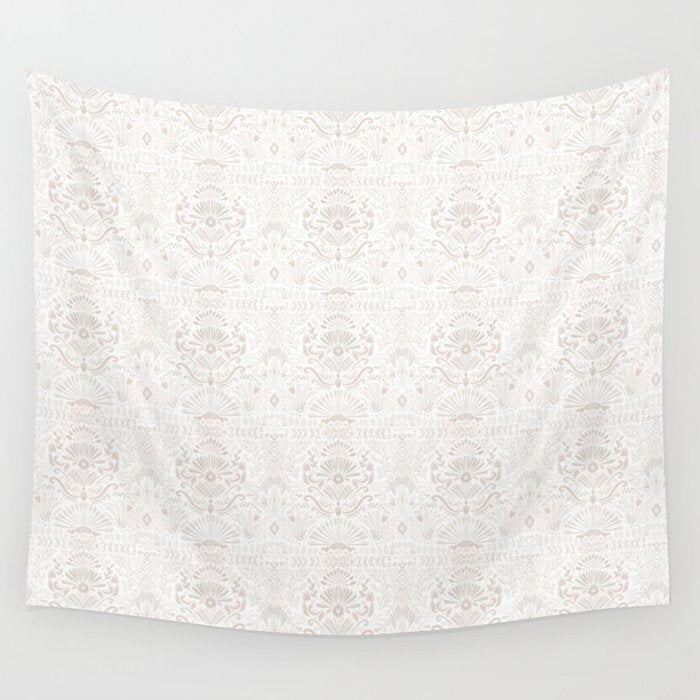Boho Watercolor Geometric - Neutral Wall Tapestry Gallery Image 1