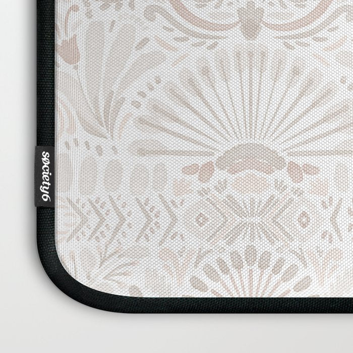 Boho Watercolor Geometric - Neutral Laptop Sleeve Gallery Image 3