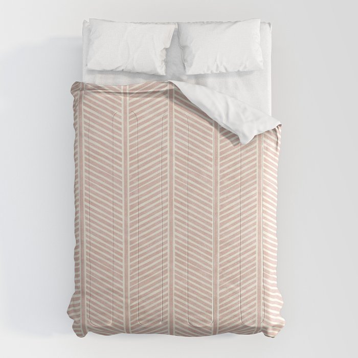 Organic Chevron in Rose Comforter Gallery Image 6