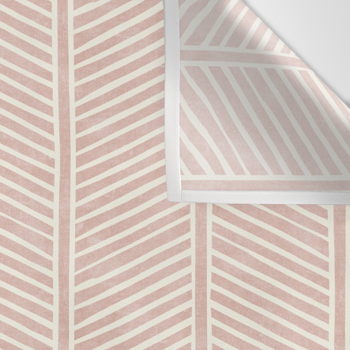 Organic Chevron in Rose Wall Tapestry Gallery Image 3