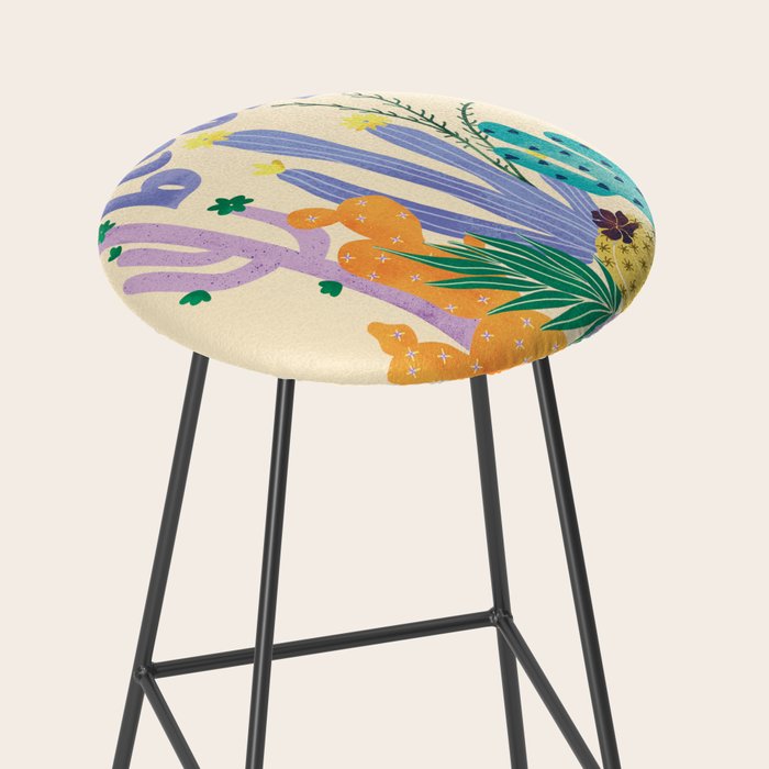 Cactus Blooms Stool Gallery Image 2