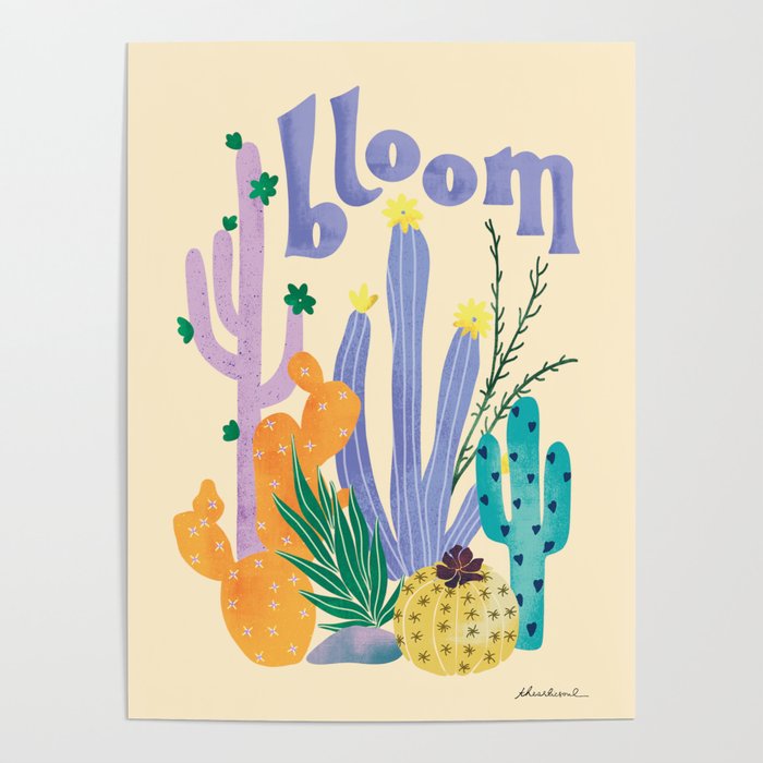 Cactus Blooms Poster Gallery Image 4