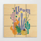 Cactus Blooms Wood Wall Art Gallery Image 1