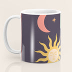 Minimal geometric abstraction Rainbow, Flower, Sun and Moon  Coffee Mug Gallery Image 3