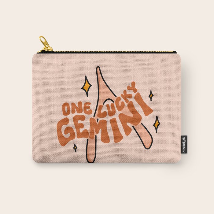 One Lucky Gemini Carry All Pouch Gallery Image 1