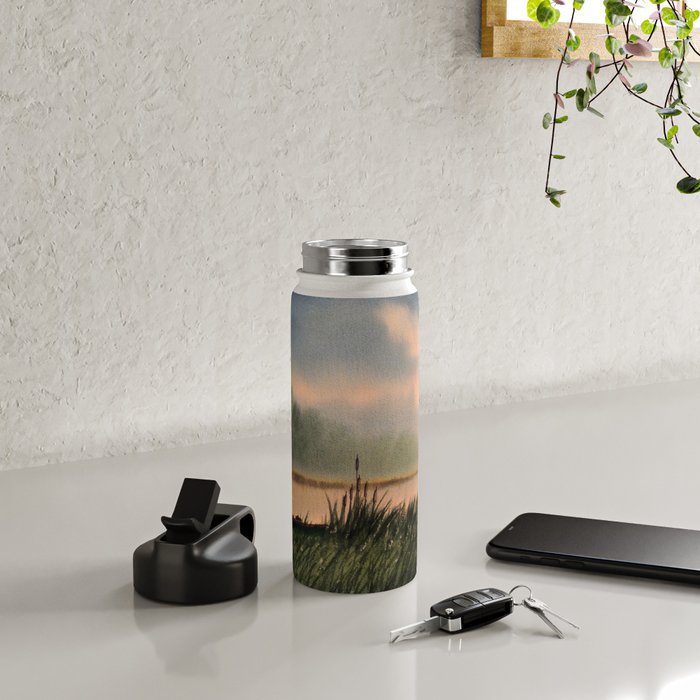 The Fly Fisherman With His Loyal Friend Water Bottle Gallery Image 4