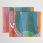 Colorful Bright Vibrant Modern Abstract Artwork Placemat Gallery Image 1