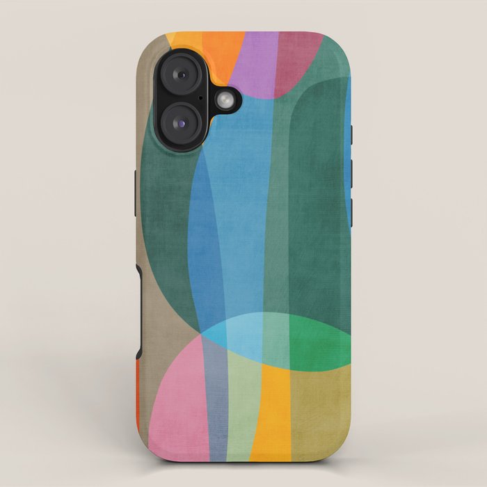Colorful Bright Vibrant Modern Abstract Artwork iPhone Case Gallery Image 1