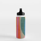 Colorful Bright Vibrant Modern Abstract Artwork Water Bottle Gallery Image 3