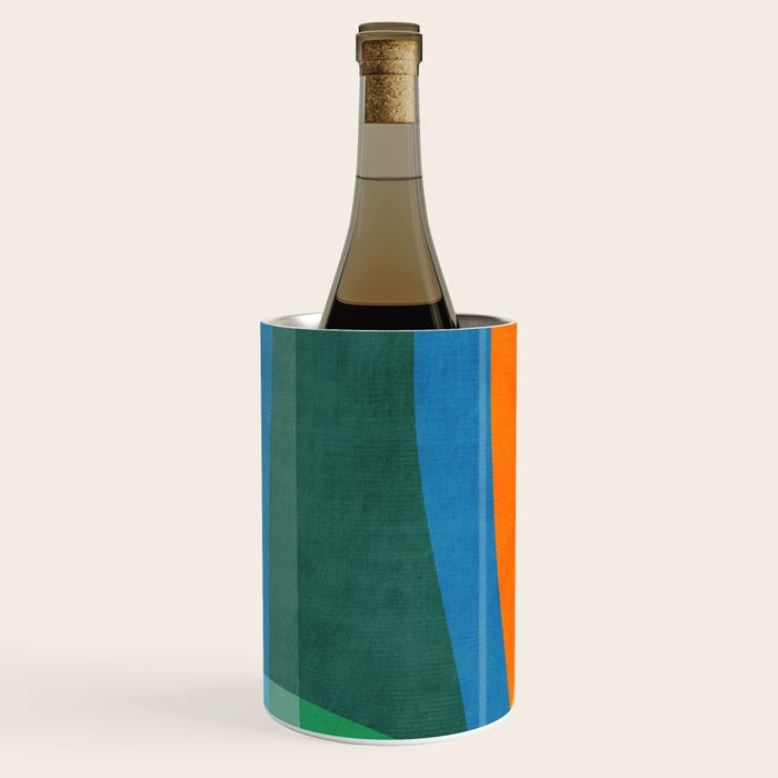 Colorful Bright Vibrant Modern Abstract Artwork Wine Chiller Gallery Image 3