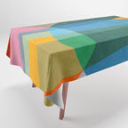 Colorful Bright Vibrant Modern Abstract Artwork Tablecloth Gallery Image 1