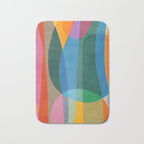 Colorful Bright Vibrant Modern Abstract Artwork Bath Mat Gallery Image 1