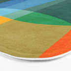 Colorful Bright Vibrant Modern Abstract Artwork Bath Mat Gallery Image 3