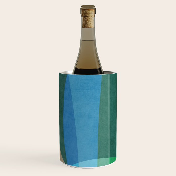 Colorful Bright Vibrant Modern Abstract Artwork Wine Chiller Gallery Image 1