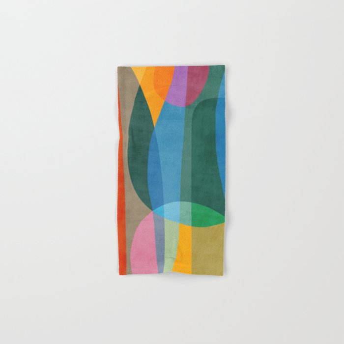 Colorful Bright Vibrant Modern Abstract Artwork Bath Towel Gallery Image 1