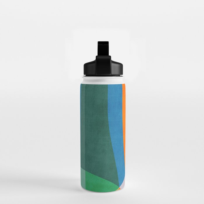 Colorful Bright Vibrant Modern Abstract Artwork Water Bottle Gallery Image 2