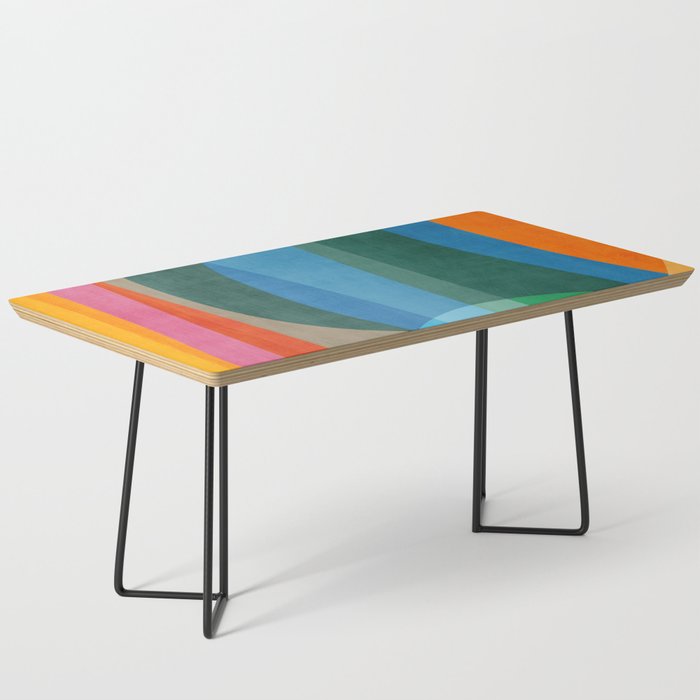 Colorful Bright Vibrant Modern Abstract Artwork Coffee Table Gallery Image 1