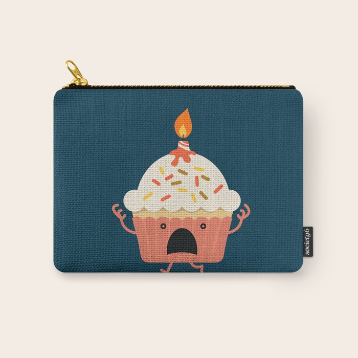 Cupcake on fire Carry All Pouch Gallery Image 1