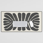 Sea Leaf: Noir Desk Mat Gallery Image 1