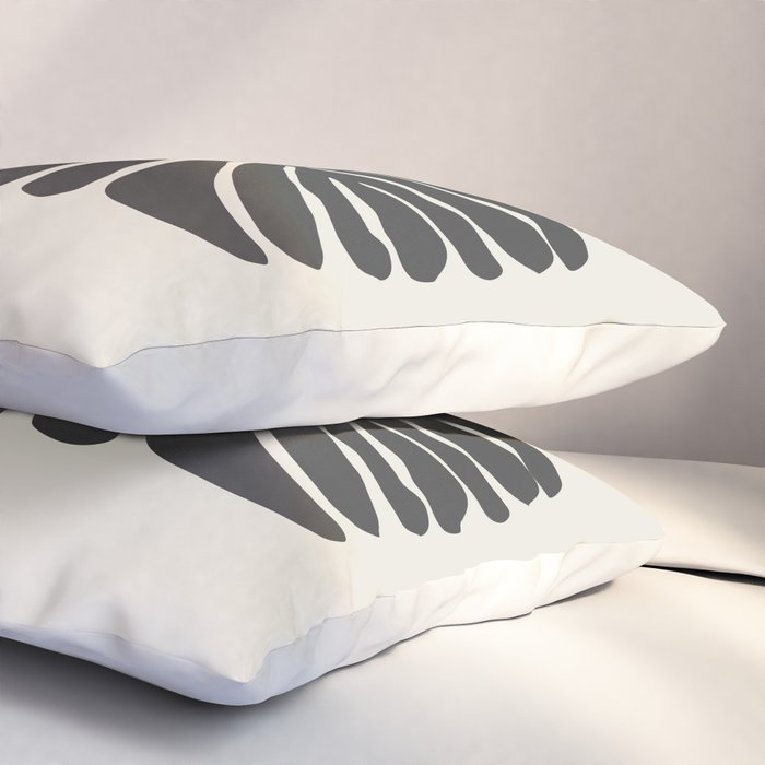 Sea Leaf: Noir Pillow Sham Gallery Image 3