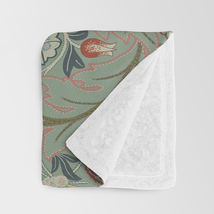 Acanthus Leaves by William Morris Throw Blanket Gallery Image 3