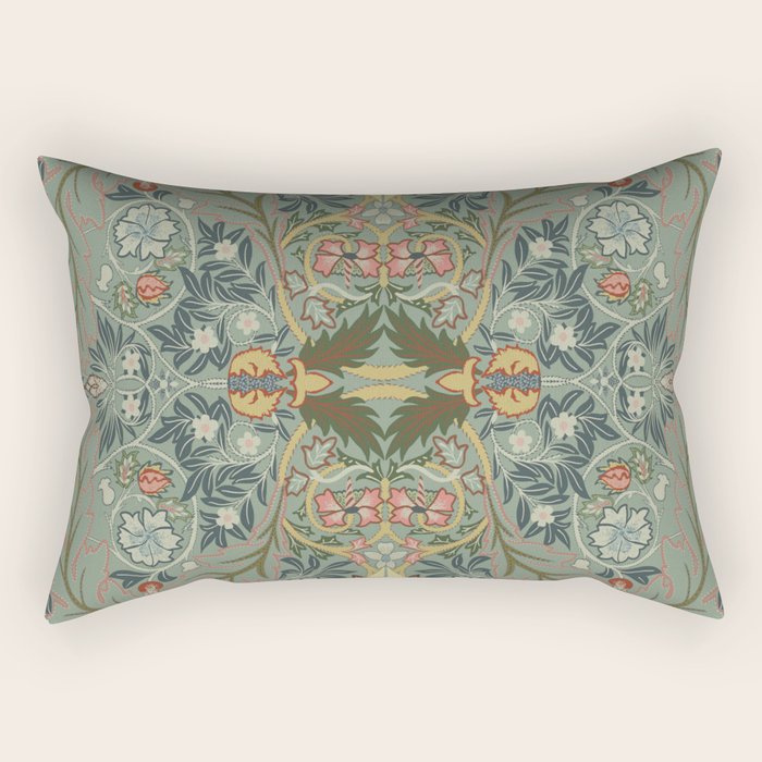 Acanthus Leaves by William Morris Rectangular Pillow Gallery Image 2