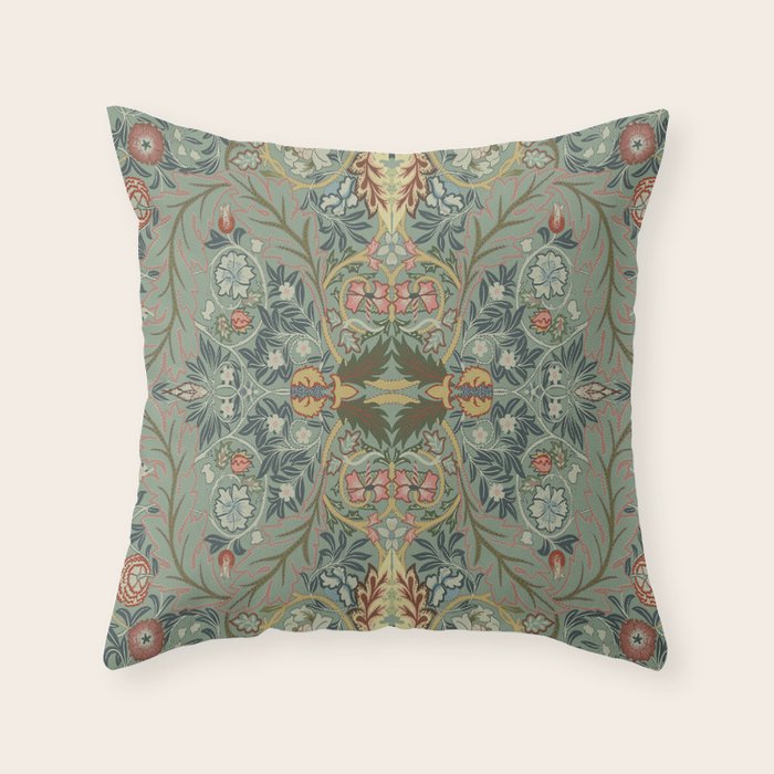 Acanthus Leaves by William Morris Throw Pillow Gallery Image 6