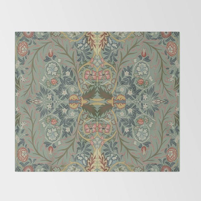 Acanthus Leaves by William Morris Throw Blanket Gallery Image 2