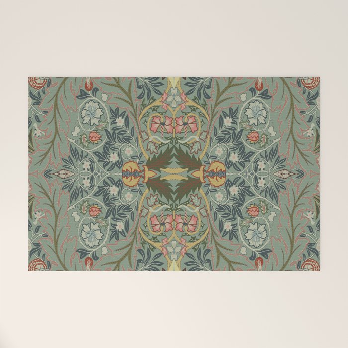 Acanthus Leaves by William Morris Welcome Mat Gallery Image 1
