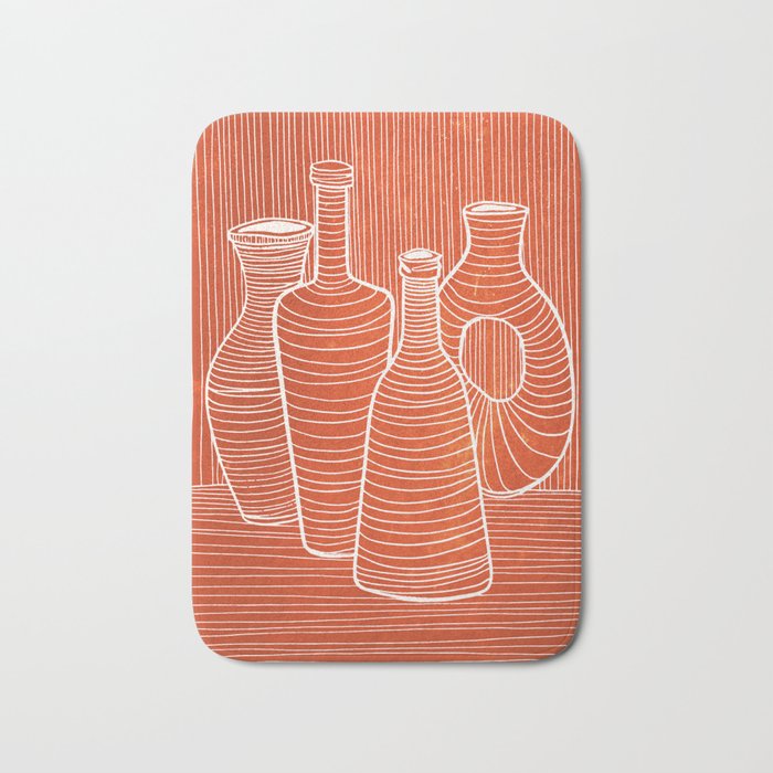 VASES 01: Terracotta Edition Bath Mat Gallery Image 1