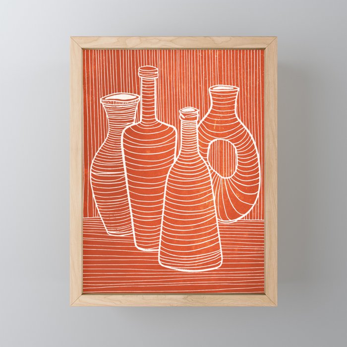 VASES 01: Terracotta Edition Mini Art Print Gallery Image 1