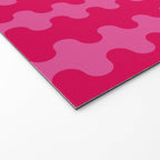 Hot Pink Ogee A-Go-Go Vivid Retro Pop Pattern Welcome Mat Gallery Image 2