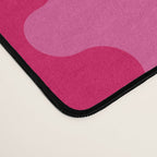 Hot Pink Ogee A-Go-Go Vivid Retro Pop Pattern Desk Mat Gallery Image 4
