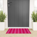 Hot Pink Ogee A-Go-Go Vivid Retro Pop Pattern Welcome Mat Gallery Image 3