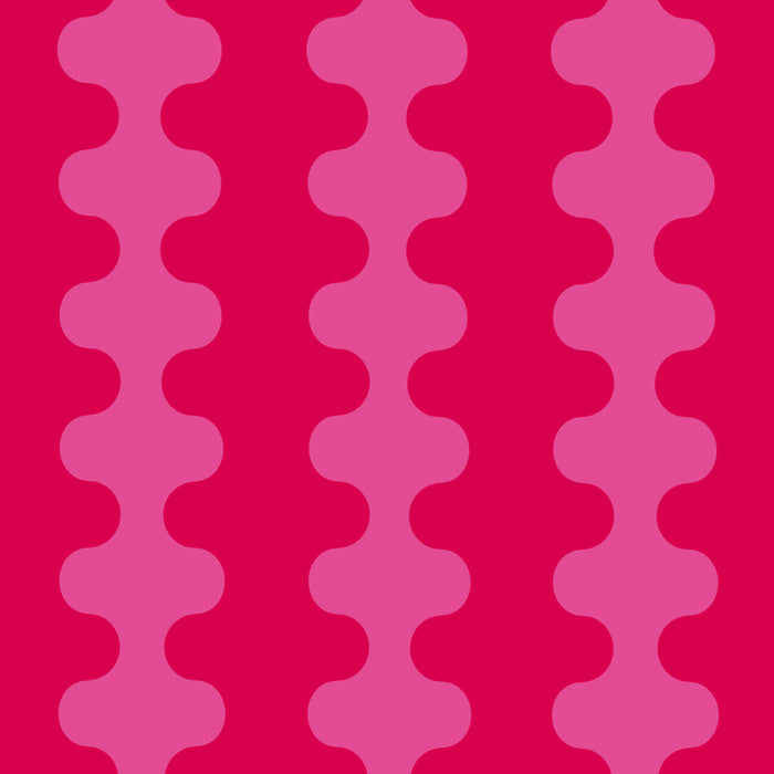 Hot Pink Ogee A-Go-Go Vivid Retro Pop Pattern Coffee Mug Gallery Image 2
