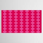 Hot Pink Ogee A-Go-Go Vivid Retro Pop Pattern Tablecloth Gallery Image 2