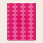 Hot Pink Ogee A-Go-Go Vivid Retro Pop Pattern Notebook Gallery Image 4