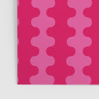 Hot Pink Ogee A-Go-Go Vivid Retro Pop Pattern Poster Gallery Image 3