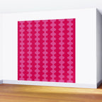 Hot Pink Ogee A-Go-Go Vivid Retro Pop Pattern Wall Mural Gallery Image 2