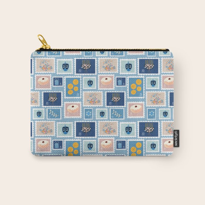 Hanukkah Stamps Carry All Pouch Gallery Image 1