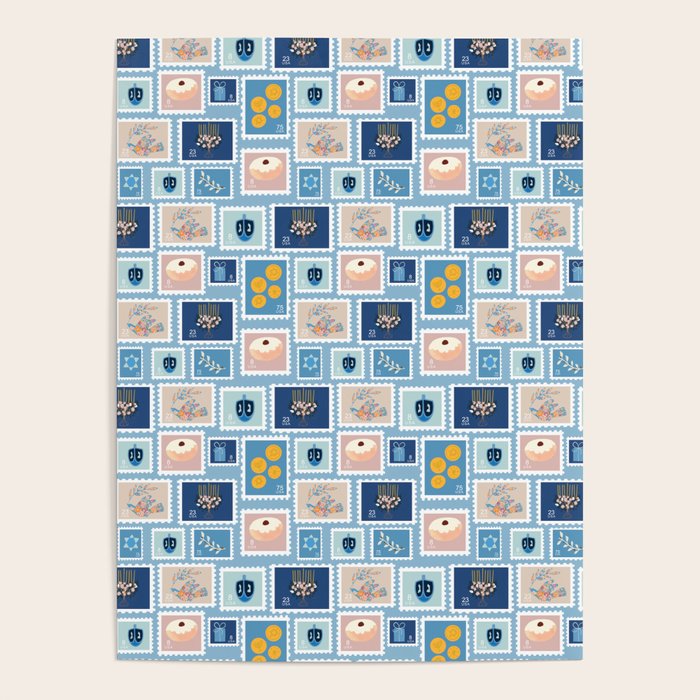 Hanukkah Stamps Poster Gallery Image 4
