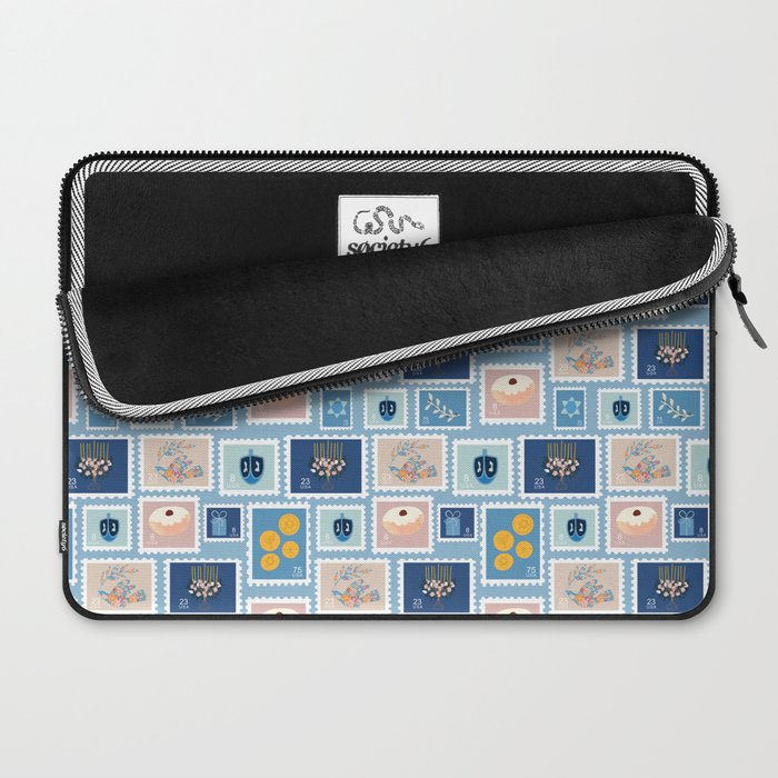 Hanukkah Stamps Laptop Sleeve Gallery Image 2